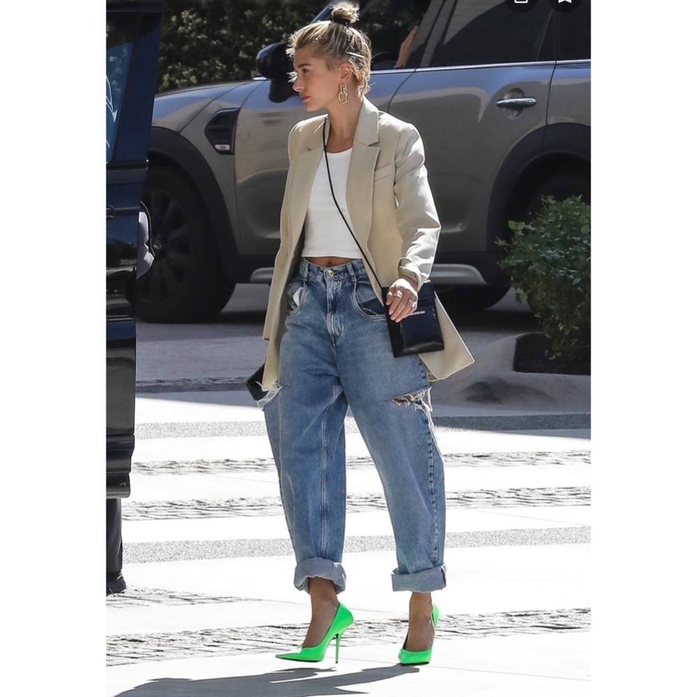 Maison Margiela cut out side slit jeans Brand new